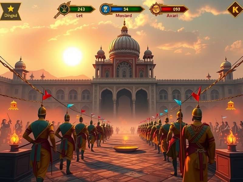 Monarch S Grandeur gameplay screenshot showing royal palace