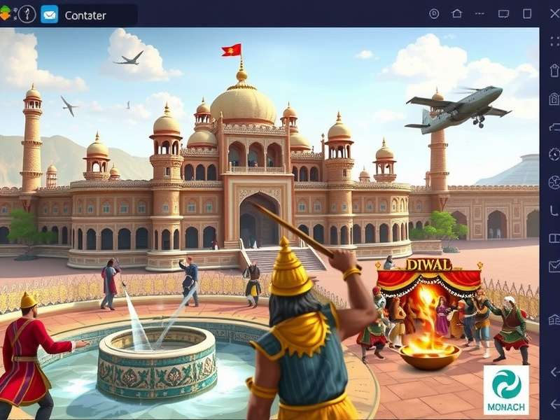 Monarch S Grandeur battle scene with royal armies